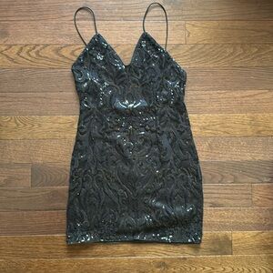 tobi lace up bodycon sequin party dress Black for Sale to 90% Off: Poshmark Bodycon homecoming